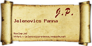 Jelenovics Panna névjegykártya